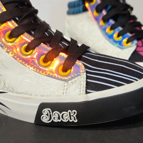 Disney Nightmare Before Christmas Jack Skellington Sally High Top Size 6 - Picture 4 of 16